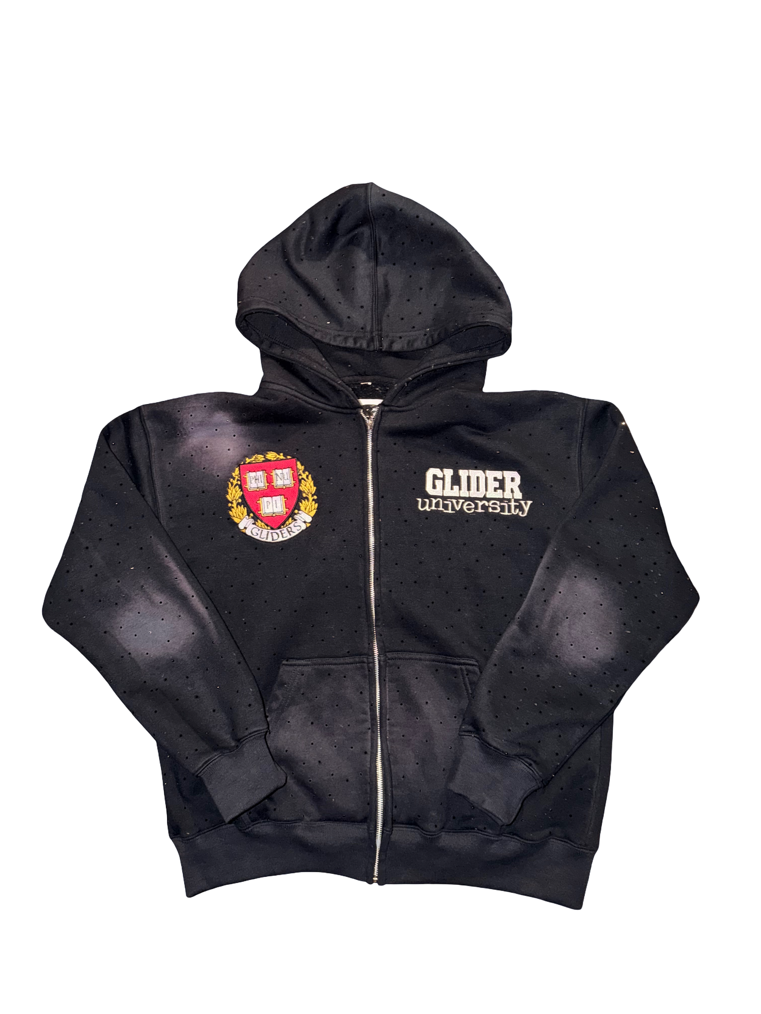 Black Glider University Zip-Up