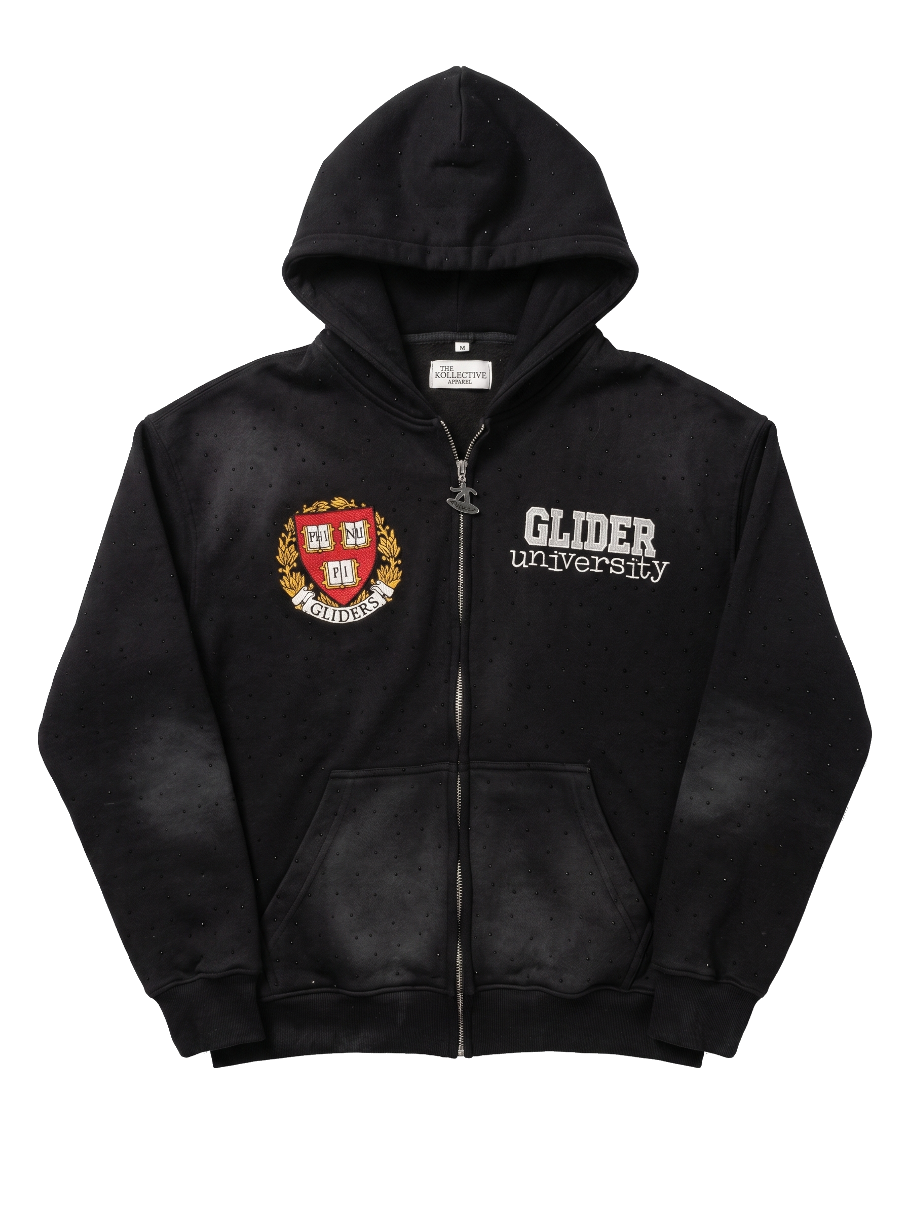 Black Glider University Zip-Up