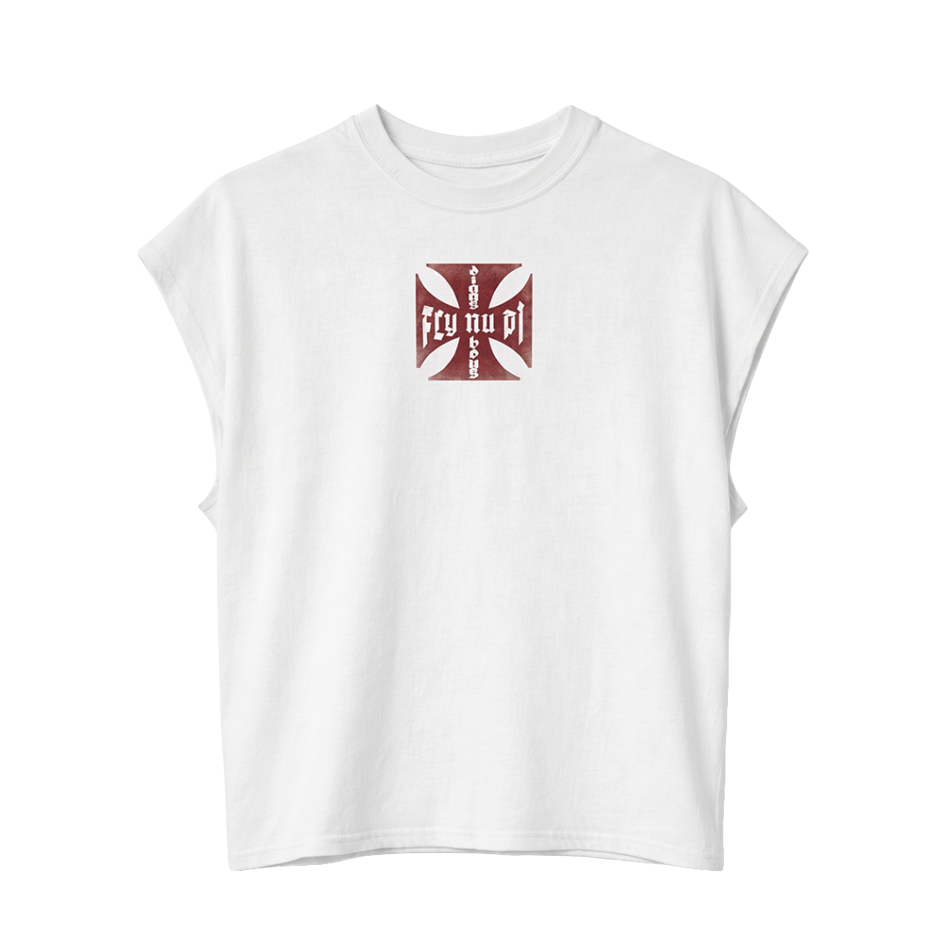 White Diggs' Boys Cut-Sleeve Tee
